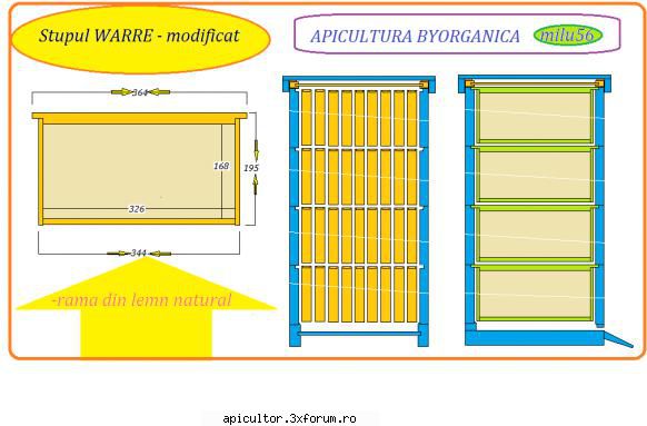 Intretinere albinelor prin metoda Layens - Din magazii de layens am gandit acest stup - STUPUL LAYENS