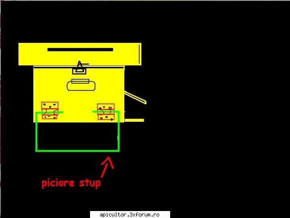 Tuning apicultura - o mica schita piciorusele se fac din fier beton - SCHITE SI PLANURI