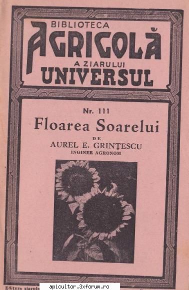 carti vechi de agricultura - floarea soarelui - CARTI SI REVISTE